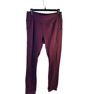 Avia workout pants medium M burgundy rn#52469